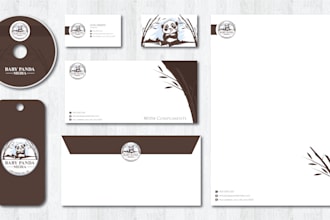 do your brand identity or  stationery design