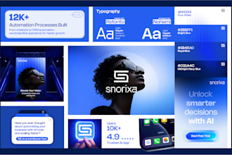 do a timeless brand style guideline and logo design