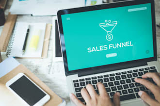 do product and service salesfunnel, sales page, landing page, squeeze page