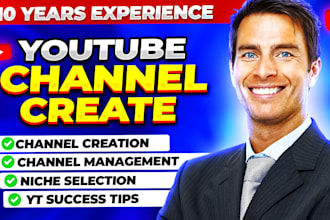 create and setup youtube channel with logo and banner
