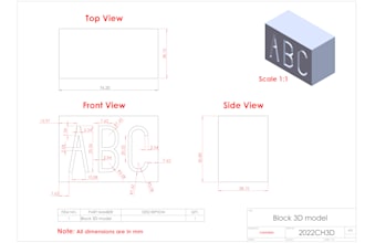 do 2d mechanical drawings with solidworks and autocad service