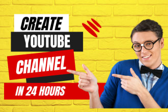 create and set up SEO optimized youtube channel creation