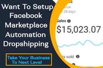 create your facebook marketplace dropshipping and automation