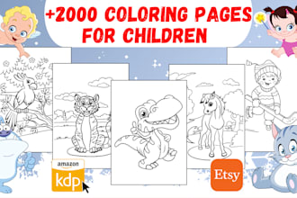 give 2000 children coloring pages