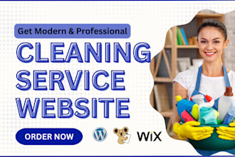 cleaning service website, office, house cleaning, hvac, booking koala website