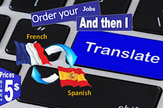 translate french to spanish with perfect grammar