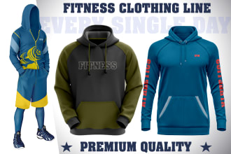 do  sublimation custom  gym apparel and  hoodie design