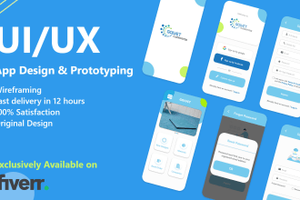 design amazing mobile app UI UX ,wireframe and prototype
