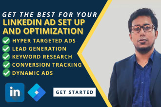 setup your company linkedin business page, ad campaign and post content