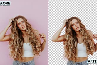 remove photo background and any photoshop editing