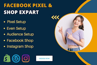 setup facebook pixel catalog event custom audience fb shop instagram shop