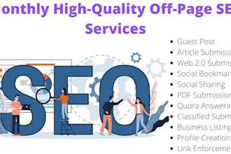 do monthly off page SEO