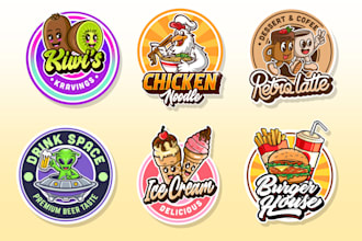create food, brand, bussines, illustration design for you
