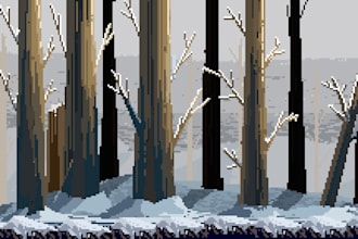 create pixel art backgrounds for you