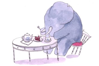 illustrate in watercolor or vectors
