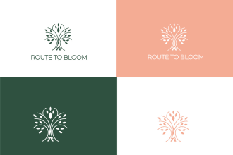 design simple minimalist one line art logo
