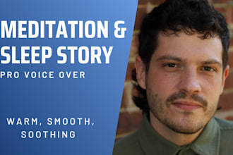 record your guided meditation in a calming tone