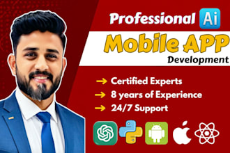 develop ai mobile app, ai integration ios app, android app, mobile app developer