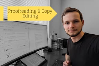 proofread and copy edit your work