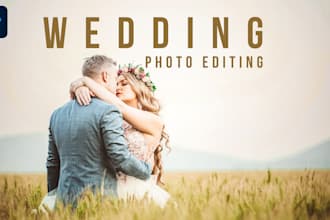do wedding and event photo editing