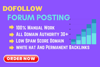 provide dofollow forum posting backlinks