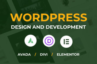 build responsive wordpress website design and ecommerce online store