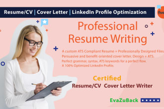 write, edit, upgrade your resume, CV, cover letter, linkedin