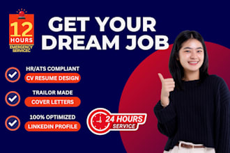 do resume writing, CV writing, cover letter, and linkedin