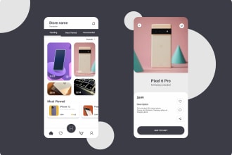 design UX optimized UI screens and wireframes