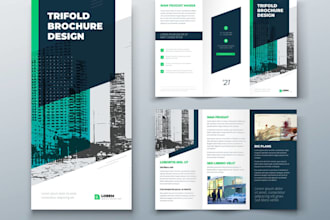 design a clean professional brochure design for your business