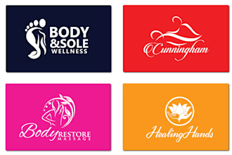 do professional massage and therapy logo design