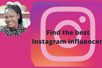 find the best instagram influencers for your niche