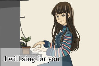 sing in japanese , english or indonesian for you