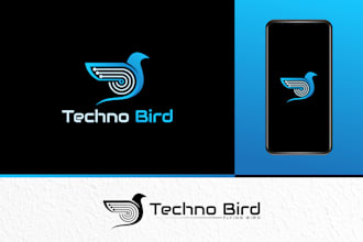 do modern technology crypto software cyber security startup tech logo design