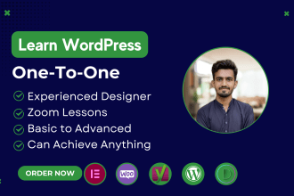 help you learn wordpress website design, elementor and woocommerce