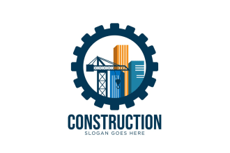 illustrate elegant real estate constructions building logo design for you