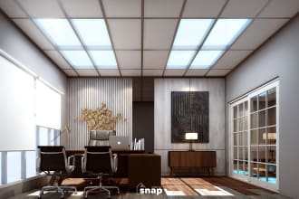 do interior design with 3d realistic rendering