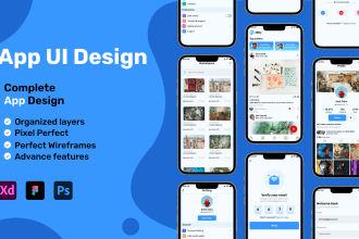 do professional app mockup, UI UX design, app store screenshots for your app