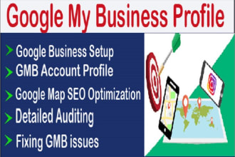 create a google my business listing profile, gmb account audit of maps local SEO