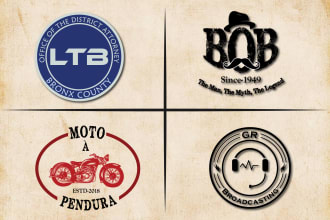 design timeless vintage,retro logo for your business