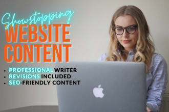 write website copy as your SEO website content writer