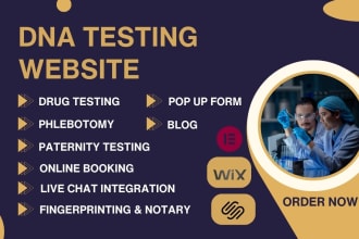 dna testing website, drug testing, phlebotomy, paternity with online booking