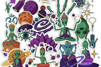 create custom illustration for your sticker or sticker pack