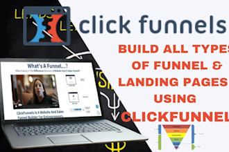 build converting landing pages, sales funnels in gohighlevel, kartra, leadpages