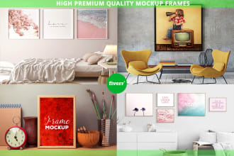 create eye catching frame mockup for your image or photo