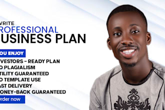 develop business plan with financial plan for funding