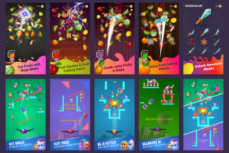 design crispy game screenshots for your lovely game