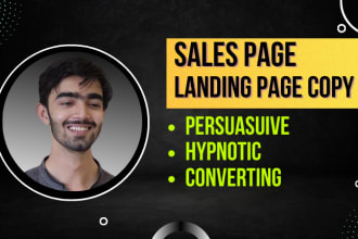 write your landing page or sales page copy that sells