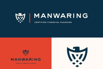 design creative financial logo with express delivery