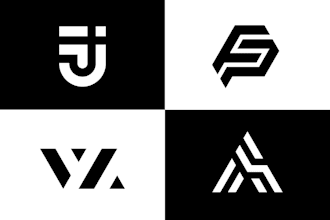 design professional creative monogram logo